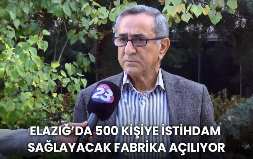A Factory to Provide Employment to 500 People Is Opened in Elazig